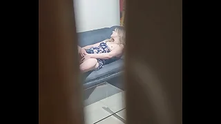 Caught my stepmom fingering herself when i came accommodation billet early from my friend&comma;she orgasmed 4 time in 5 min is turn this way normal